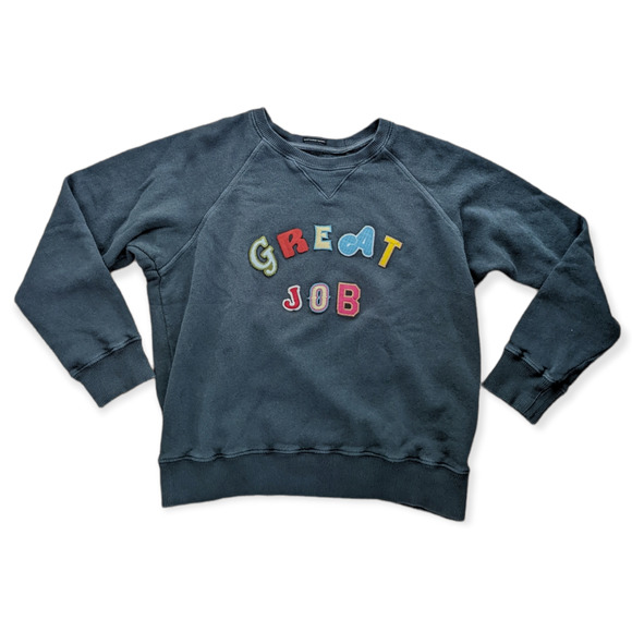 MOTHER Sweaters - MOTHER Dark Blue Great Job Pullover Sweater